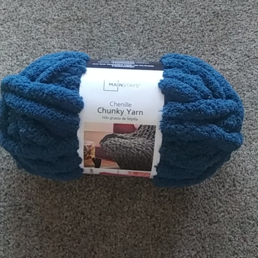 Teal Chunky Mainstays Yarn
